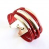bracelet en cuir manchette