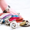 bracelet en cuir fermoir spirale